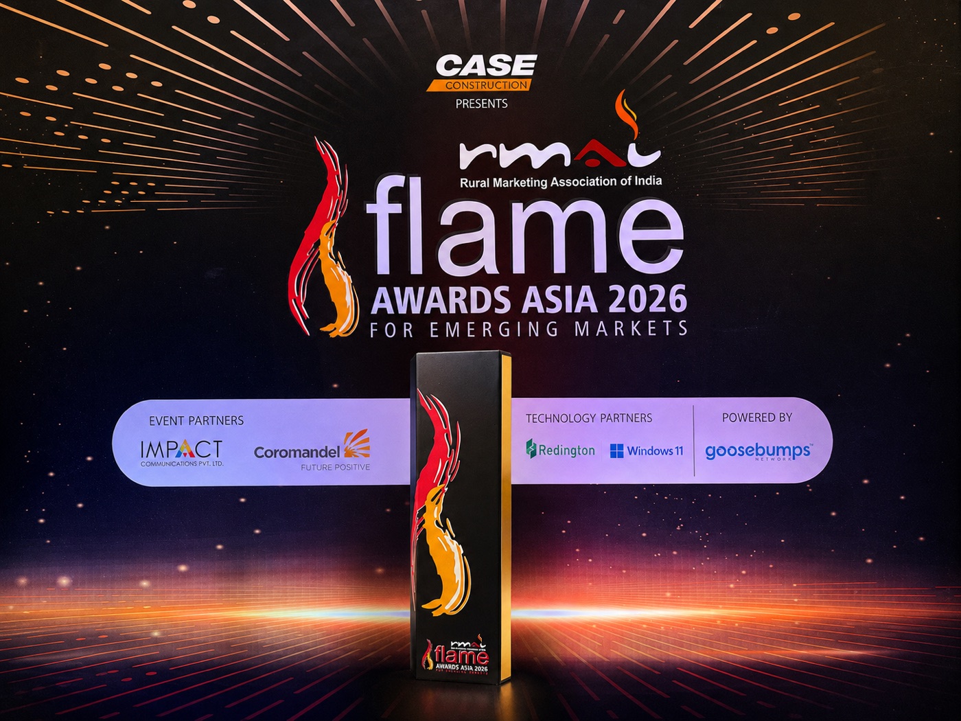 FLAME Awards Asia 2026 Gold trophy