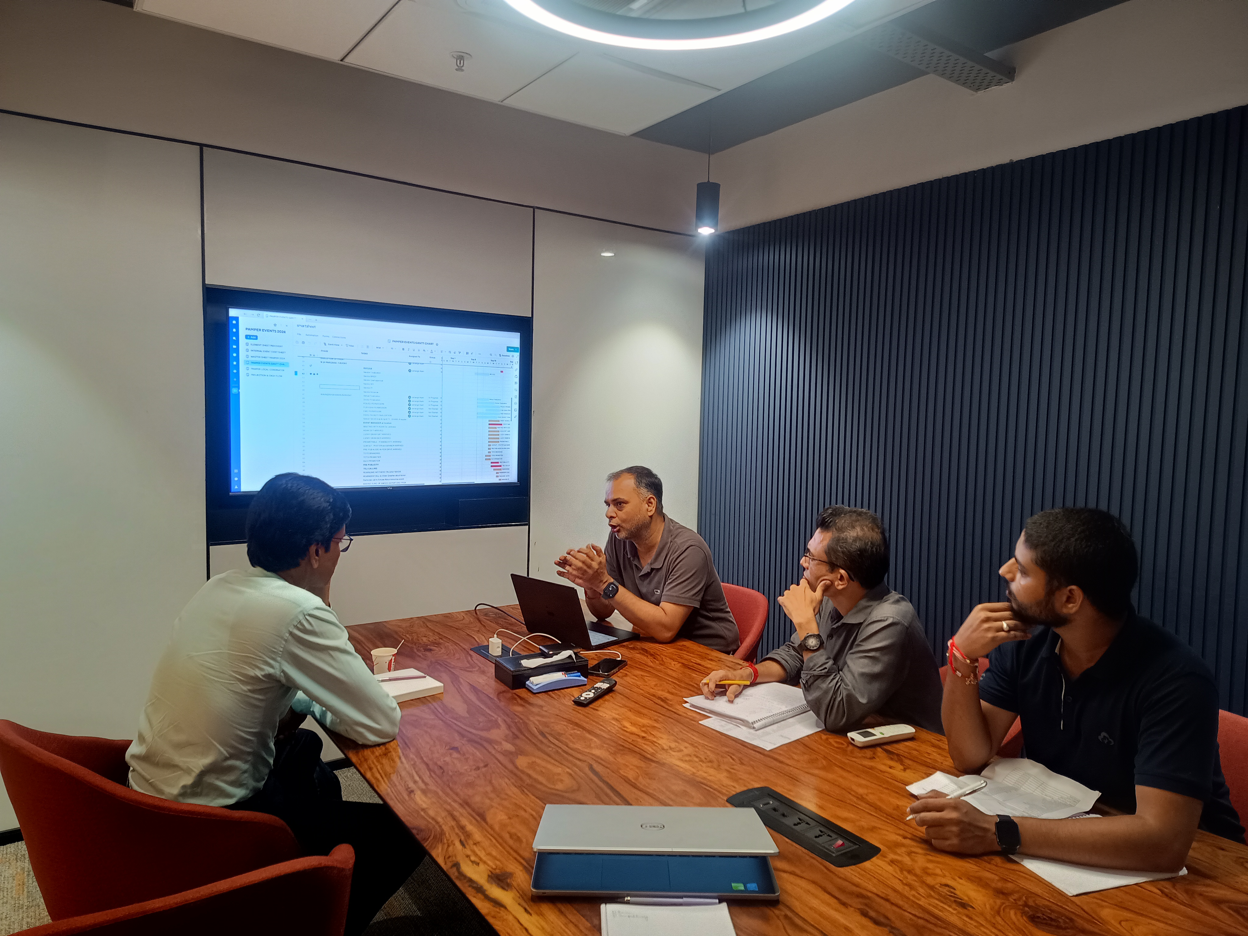 COMCRAFT team at a strategy session — the people behind the ideas